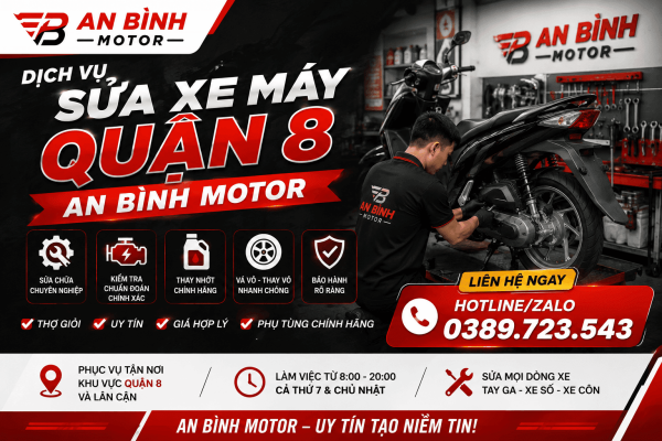 Sửa Xe Máy Tận Nhà Quận 8